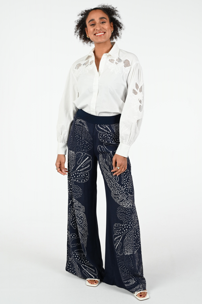 Luisa Cerano 218292-4164 Blouse lange mouw Wit