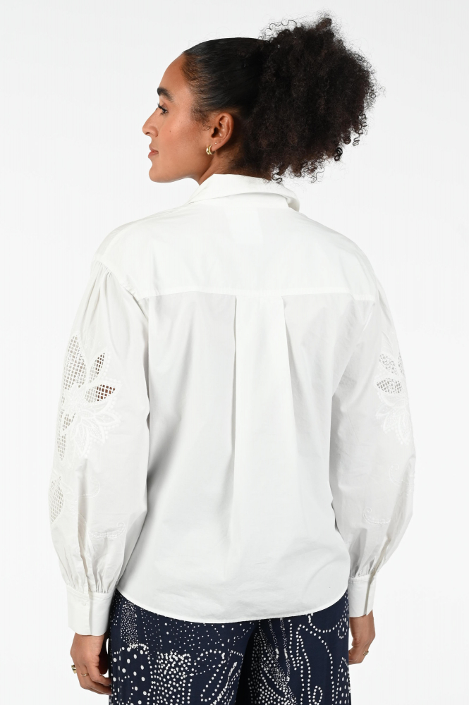 Luisa Cerano 218292-4164 Blouse lange mouw Wit