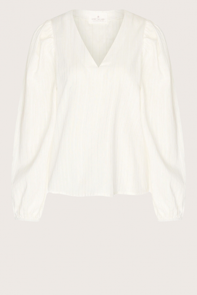Aimée the label Frits Blouse lange mouw Beige