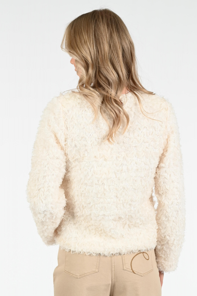 Aimée the label Jules Blouse lange mouw Beige