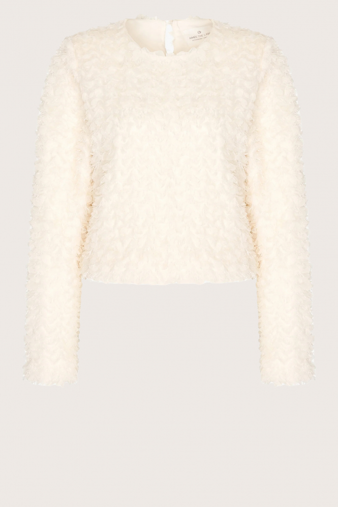 Aimée the label Jules Blouse lange mouw Beige