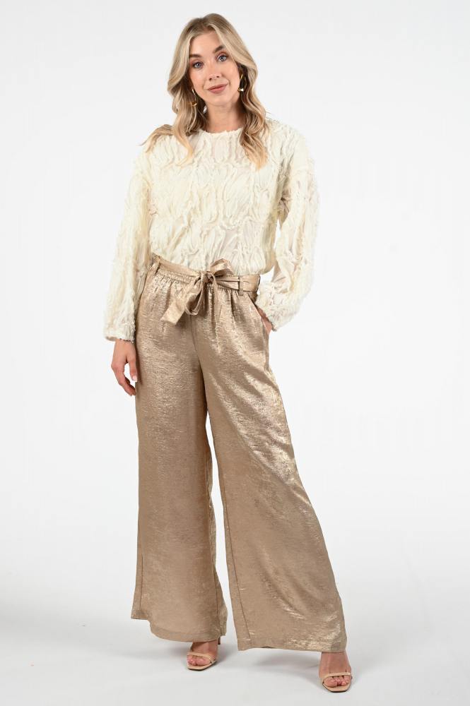Co'couture shania cc blouse Blouse lange mouw Beige