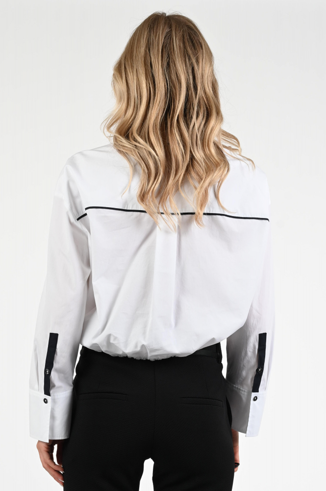 Marc Cain ZS 51.08 W80 Blouse lange mouw Wit