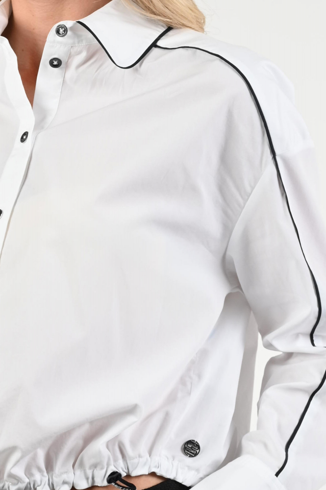 Marc Cain ZS 51.08 W80 Blouse lange mouw Wit