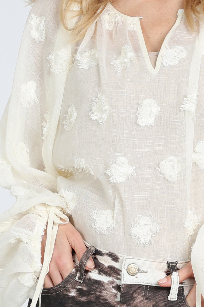 Summum 2s3408-12413 Blouse lange mouw Wit