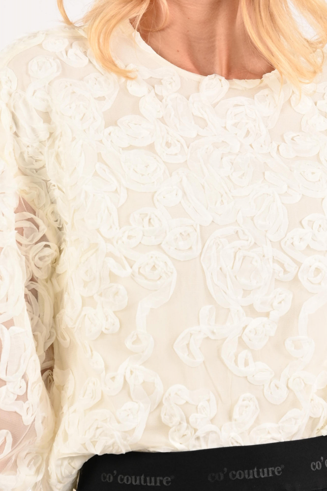 Co'couture 45009 TessyCC Blouse lange mouw Wit