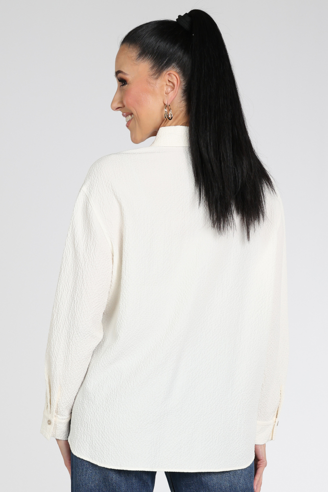 Marc Cain AC 51.30 W63 Blouse lange mouw Wit