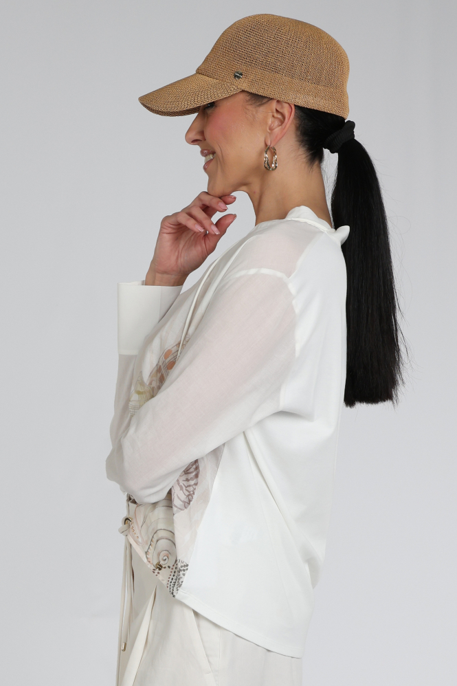 Marc Cain AC 55.07 J58 Blouse lange mouw Wit