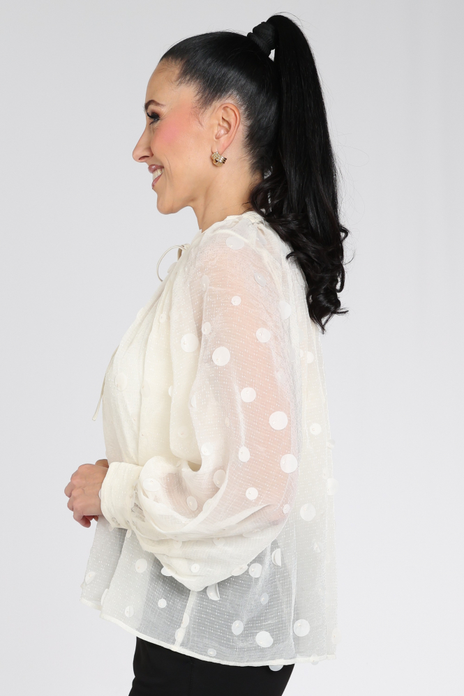 Summum 2s3512-12519 Blouse lange mouw Wit