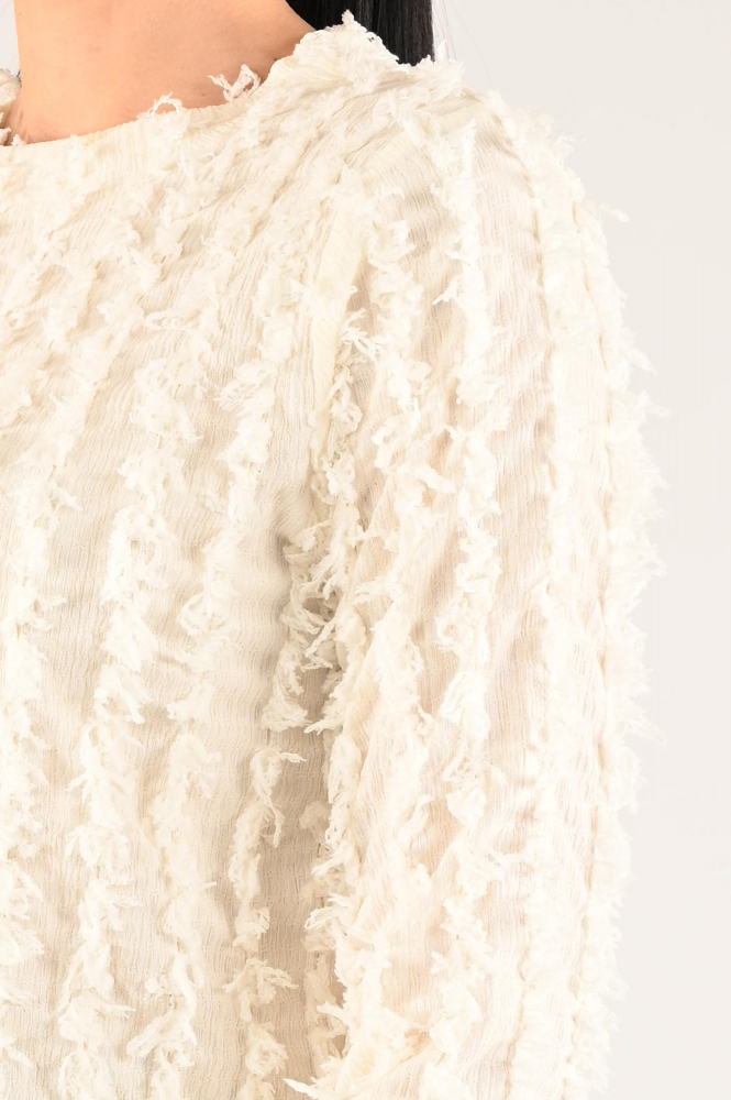 Co'couture dalton cc Blouse lange mouw Beige