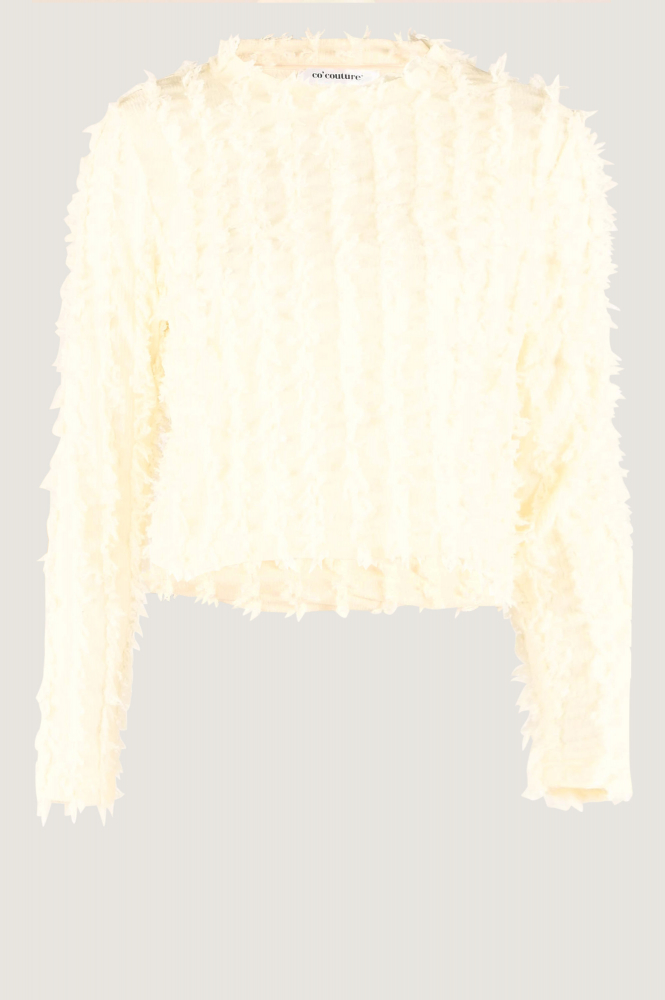 Co'couture dalton cc Blouse lange mouw Beige