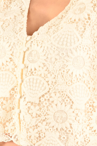Fabienne Chapot Sardou Top Beige