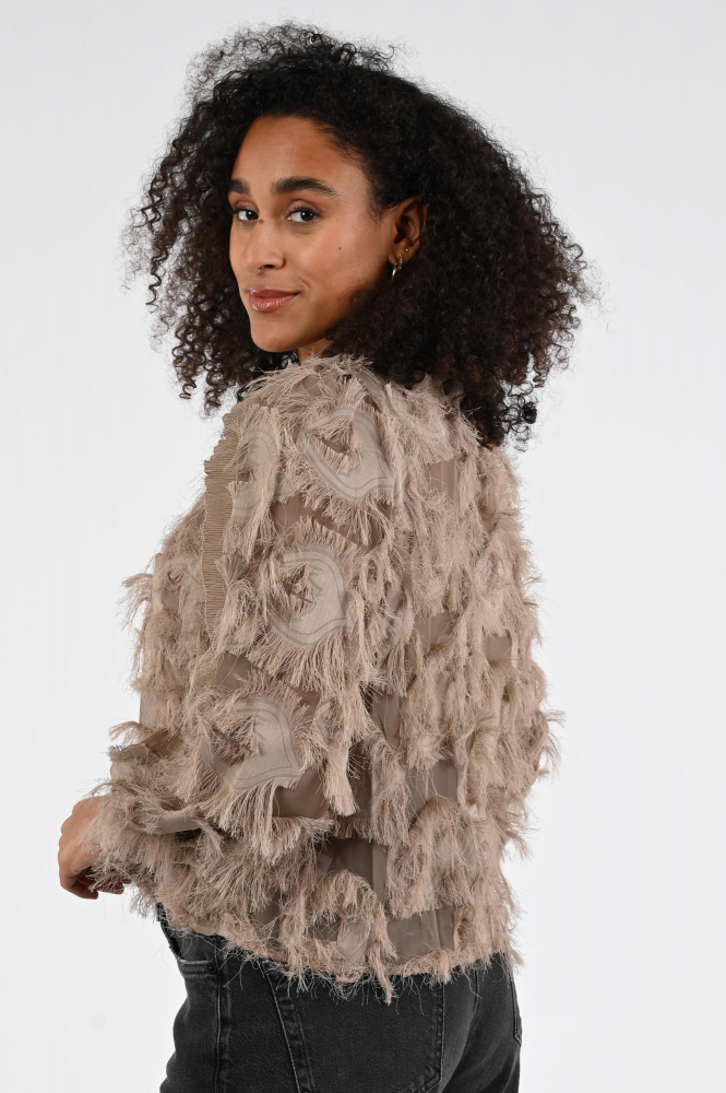 Co'couture 35978 SyraCC Blouse lange mouw Bruin