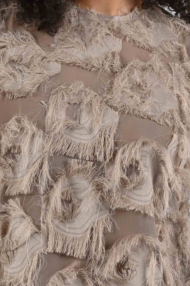 Co'couture 35978 SyraCC Blouse lange mouw Bruin