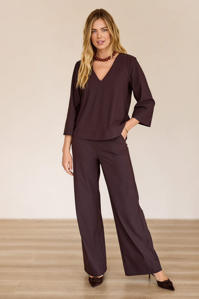 Studio Anneloes 94840 cilou Blouse lange mouw Bruin