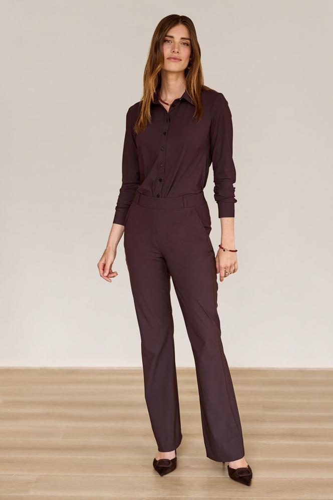 Studio Anneloes 94802 poppy Blouse lange mouw Bruin