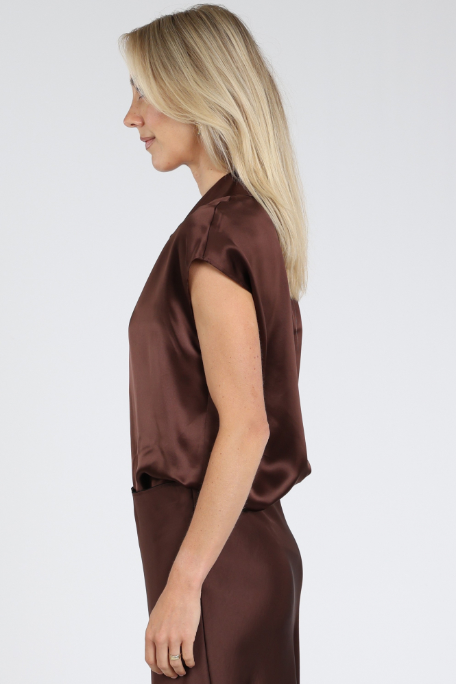Luisa Cerano 248724-3643 Blouse lange mouw Bruin