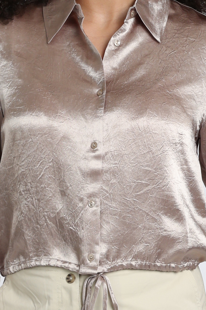 Yaya 01-201212-604 Blouse lange mouw Bruin