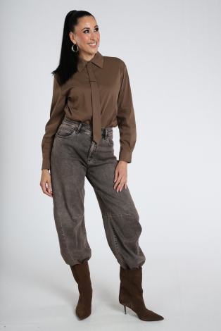 Aimée the label Jakarta Blouse Bruin