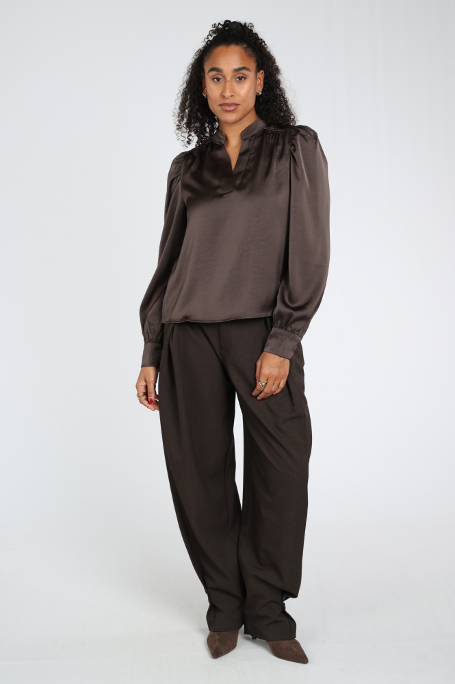 Neo Noir 163769 Blouse lange mouw Bruin