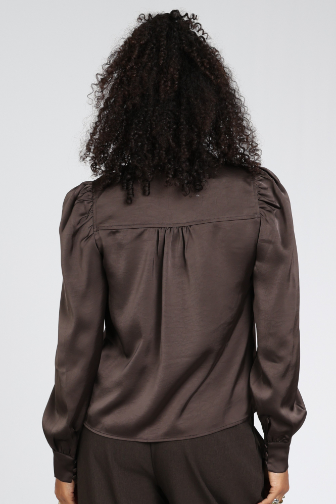 Neo Noir 163769 Blouse lange mouw Bruin