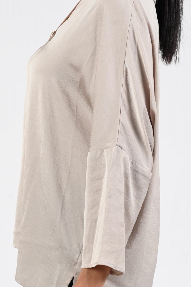 Joseph Ribkoff 253076 Blouse lange mouw Beige