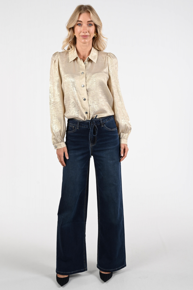 Geisha 53868-14 Blouse lange mouw Beige