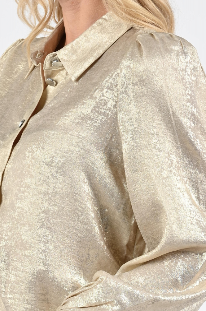 Geisha 53868-14 Blouse lange mouw Beige