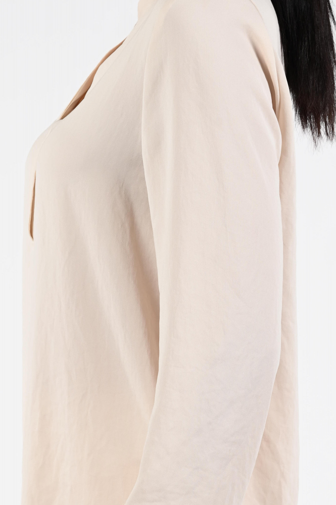 Marc Cain AA 51.03 W39 Blouse lange mouw Beige