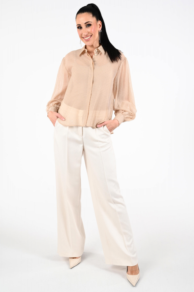 Luisa Cerano 238657-3805 Blouse lange mouw Beige