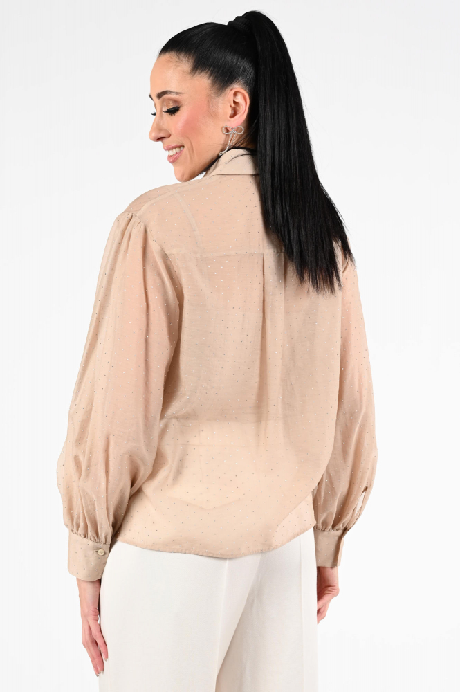 Luisa Cerano 238657-3805 Blouse lange mouw Beige