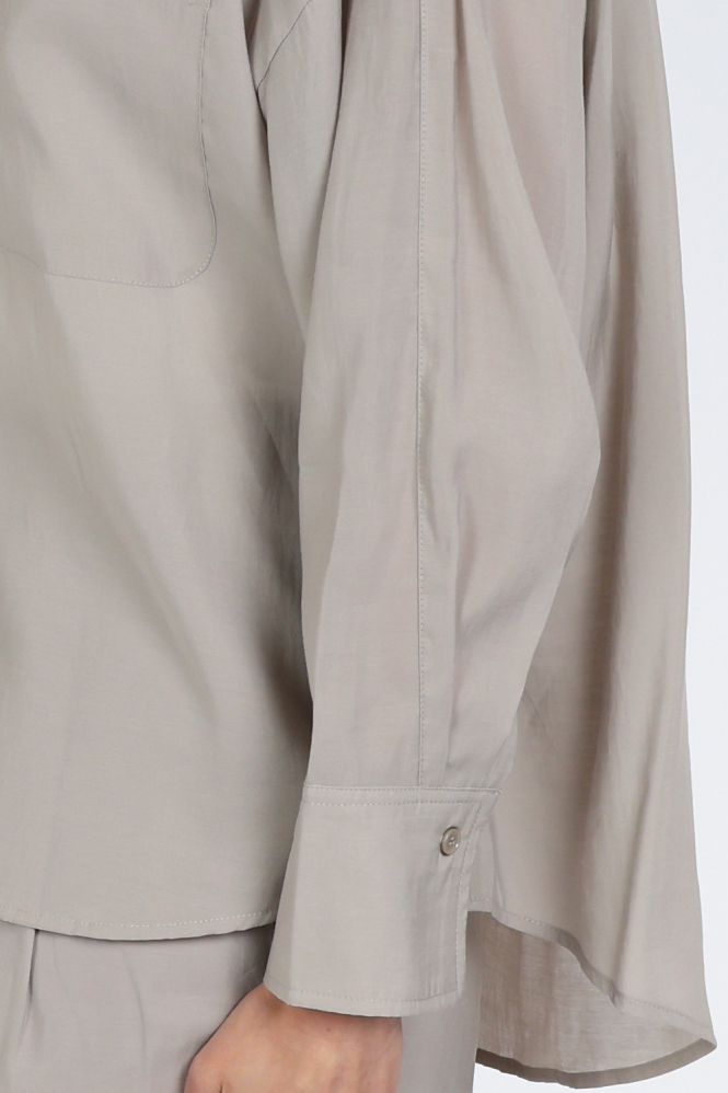 WithBlack WBLMARLEEN LS Blouse lange mouw Beige