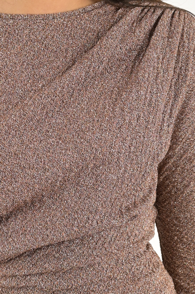 Liu Jo cf3209 Blouse lange mouw Bruin
