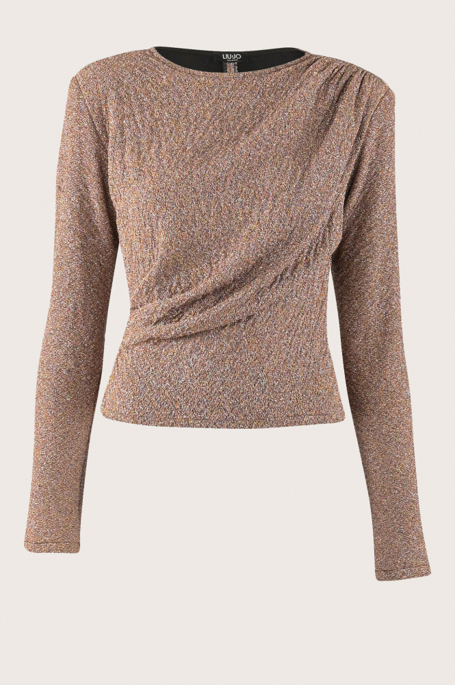 Liu Jo cf3209 Blouse lange mouw Bruin