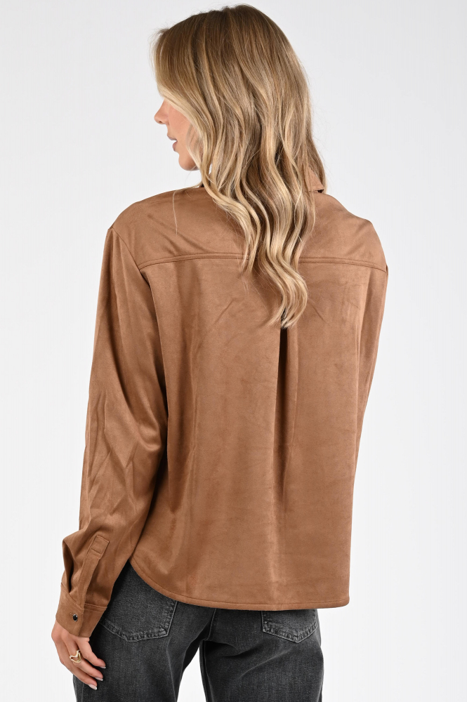 FABER 64409 Blouse lange mouw Bruin