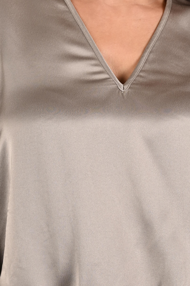 Summum 2s3331-12084 Blouse lange mouw Bruin
