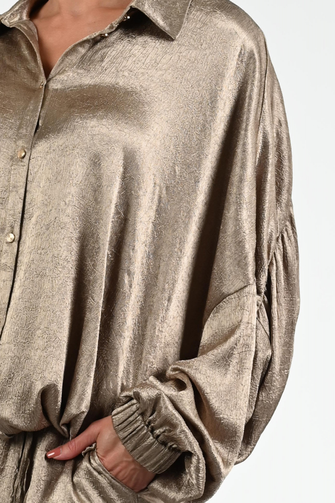 Summum 2s3145-12294 Blouse lange mouw Bruin