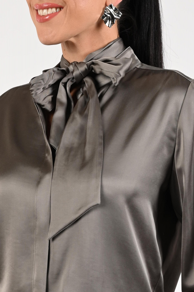 Marc Cain ZC 51.20 W25 Blouse lange mouw Bruin
