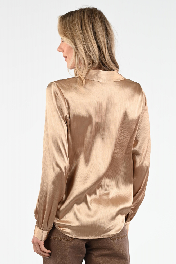 Geisha 53530-14 Blouse lange mouw Bruin