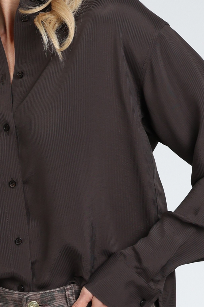 By-Bar 26412042 Kris Blouse lange mouw Bruin