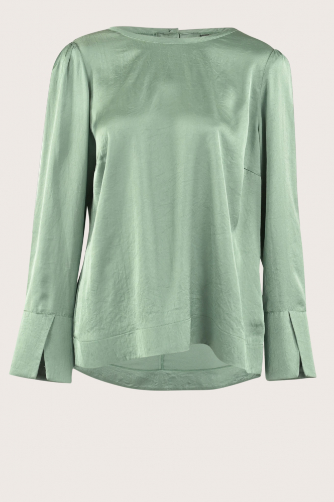 Summum 2s3005-11817 Blouse lange mouw Groen