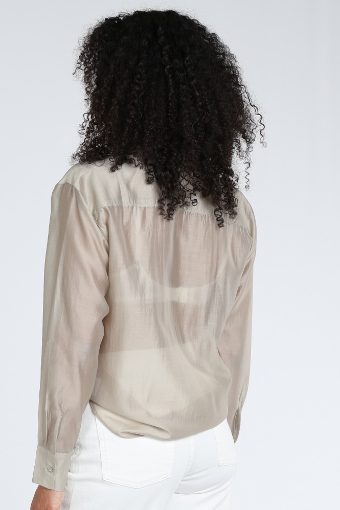 Yaya 01-201201-602 Blouse lange mouw Groen
