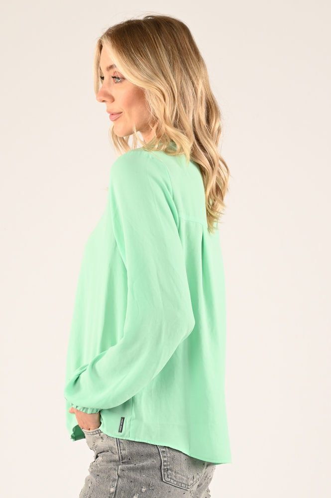 Marc Cain XS 51.08 W41 Blouse lange mouw Groen