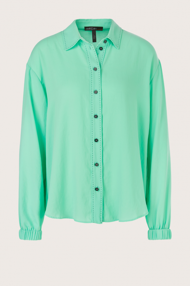 Marc Cain XS 51.08 W41 Blouse lange mouw Groen