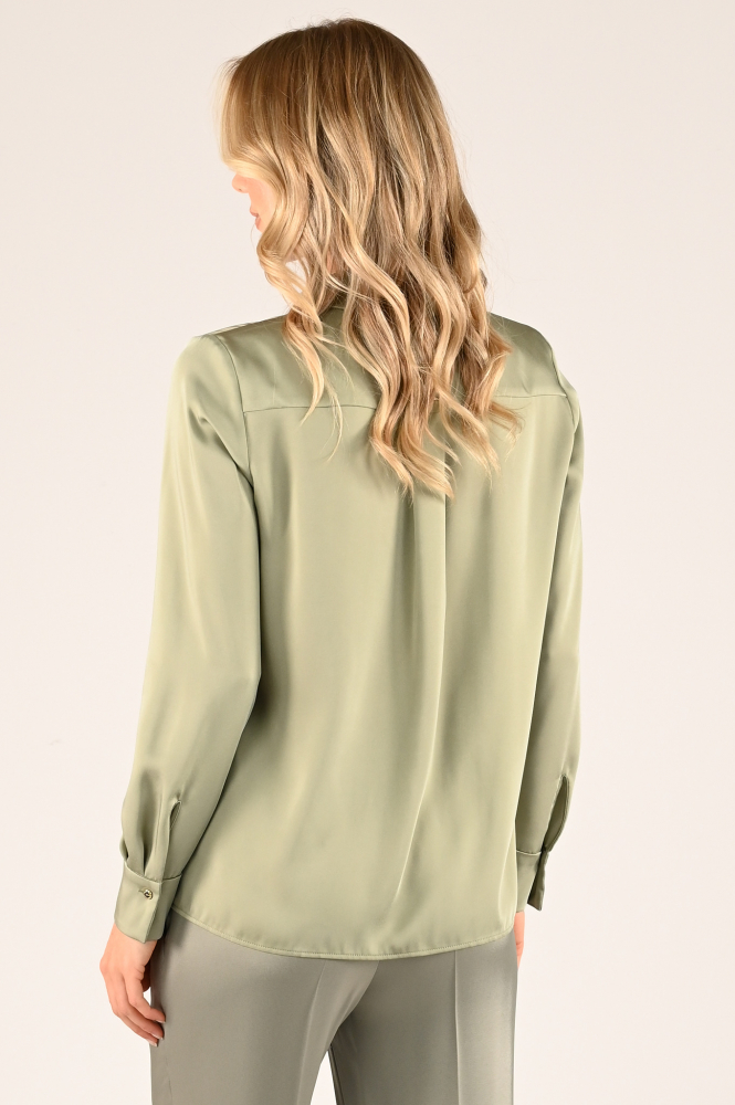 Marc Cain XC 51.09 W08 Blouse lange mouw Groen