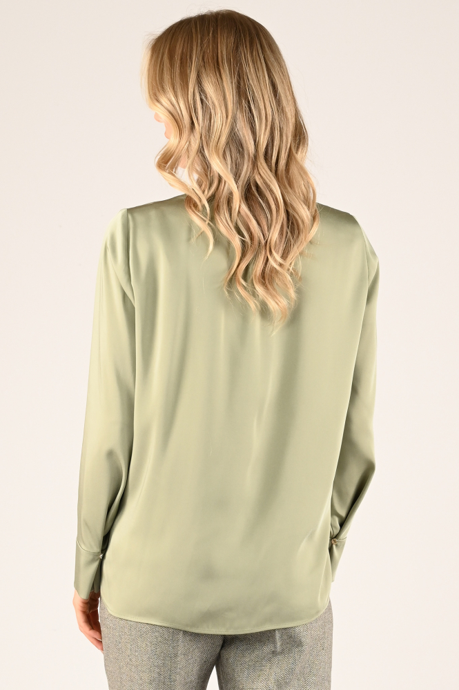 Marc Cain XC 51.22 W08 Blouse lange mouw Groen