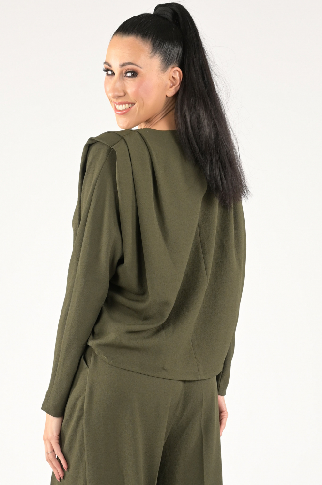 Mos Mosh 154820 Blouse lange mouw Groen