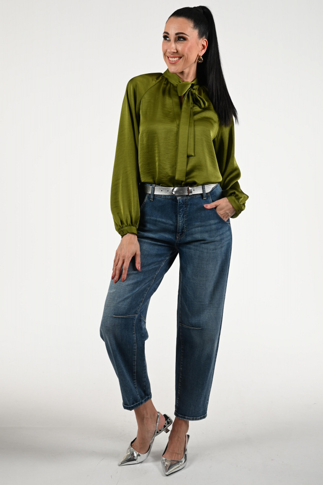 Geisha 53544-14 Blouse lange mouw Groen
