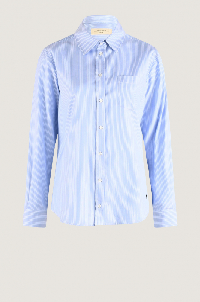 MaxMara Piadena mm10239 Blouse lange mouw Blauw