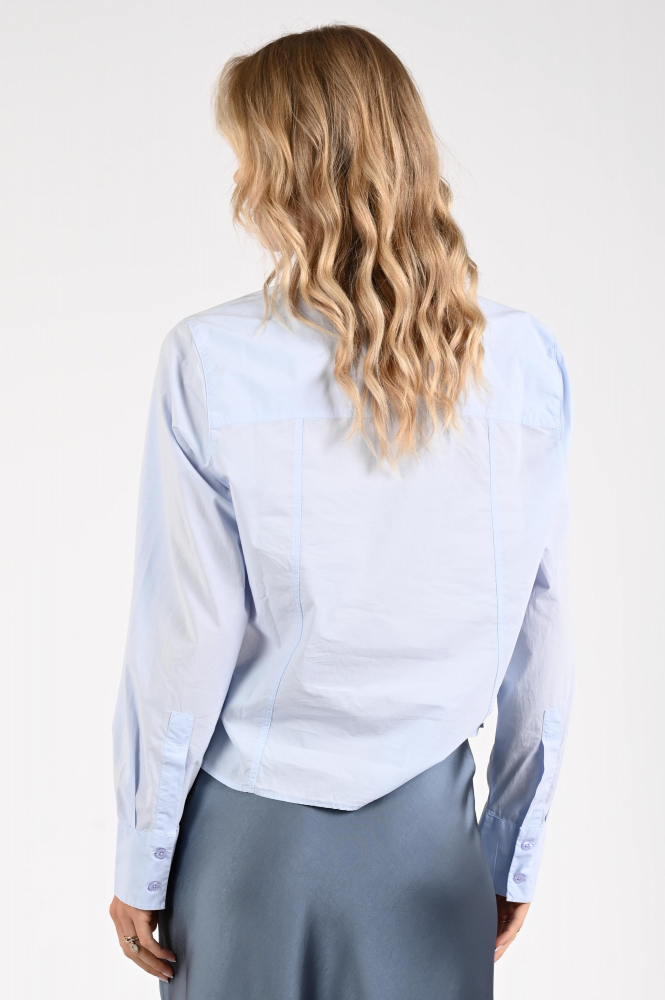 Knit-Ted Lieve Blouse lange mouw Blauw